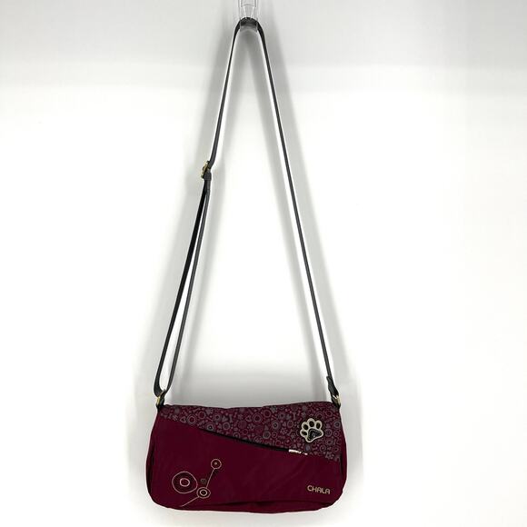 Chala CV Envoy Messenger Bag Burgundy Crossbody RFID Protection Bag Purse - Picture 1 of 11